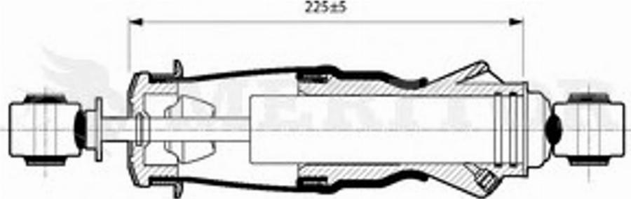 Meritor MLF5116 - Demferis, Kabīnes stiprinājums autodraugiem.lv