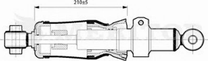 Meritor MLF5117 - Demferis, Kabīnes stiprinājums autodraugiem.lv