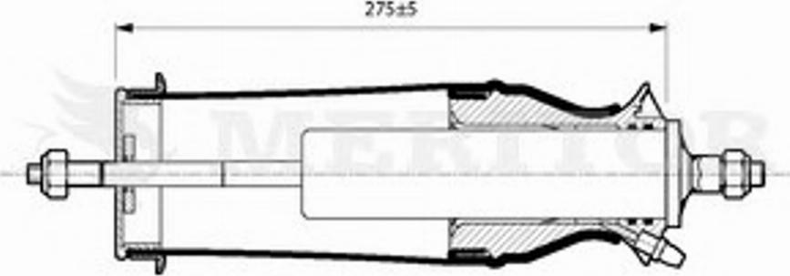 Meritor MLF5204 - Demferis, Kabīnes stiprinājums autodraugiem.lv