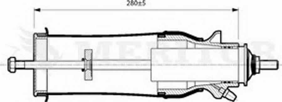 Meritor MLF5201 - Demferis, Kabīnes stiprinājums autodraugiem.lv