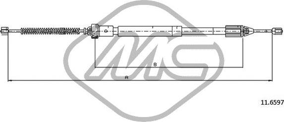 Metalcaucho 83081 - Trose, Stāvbremžu sistēma autodraugiem.lv
