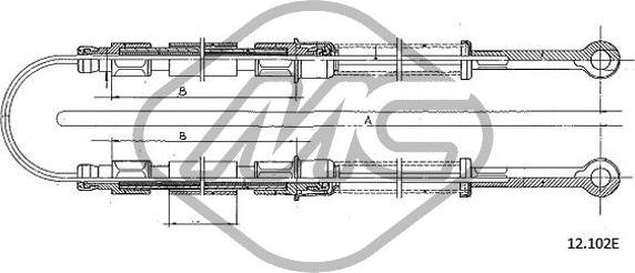 Metalcaucho 83243 - Trose, Stāvbremžu sistēma autodraugiem.lv
