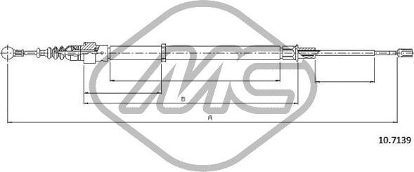 Metalcaucho 83251 - Trose, Stāvbremžu sistēma autodraugiem.lv
