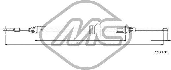 Metalcaucho 82368 - Trose, Stāvbremžu sistēma autodraugiem.lv