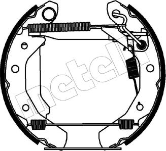 Metelli 51-0186 - Bremžu loku komplekts autodraugiem.lv