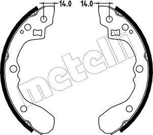 Metelli 53-0217 - Bremžu loku komplekts autodraugiem.lv