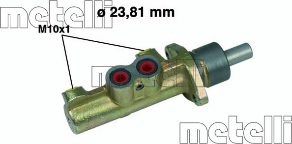 Metelli 05-0411 - Galvenais bremžu cilindrs autodraugiem.lv