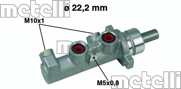 Metelli 05-0471 - Galvenais bremžu cilindrs autodraugiem.lv