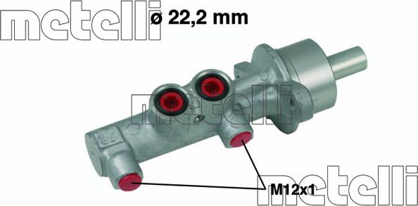 Metelli 05-0540 - Galvenais bremžu cilindrs autodraugiem.lv