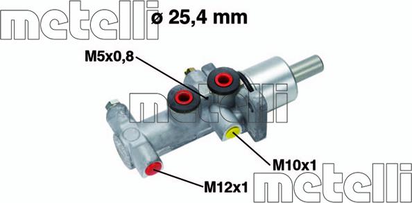 Metelli 05-0554 - Galvenais bremžu cilindrs autodraugiem.lv