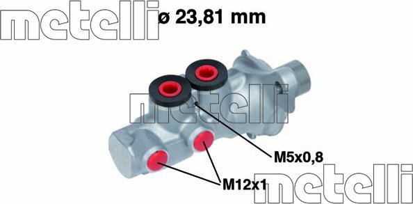 Metelli 05-0695 - Galvenais bremžu cilindrs autodraugiem.lv