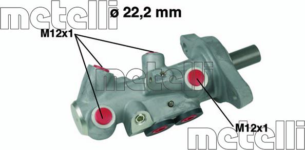 Metelli 05-0611 - Galvenais bremžu cilindrs autodraugiem.lv