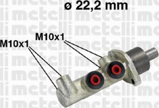 Metelli 05-0672 - Galvenais bremžu cilindrs autodraugiem.lv