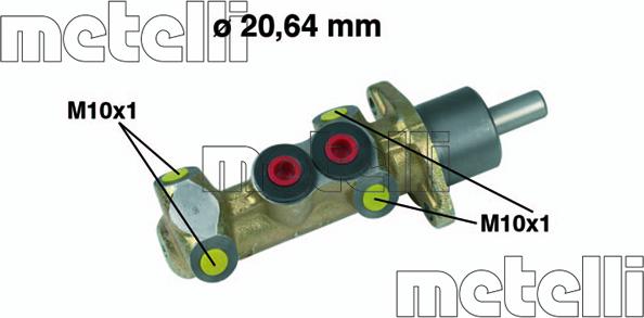 Metelli 05-0044 - Galvenais bremžu cilindrs autodraugiem.lv