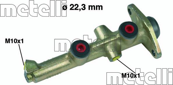 Metelli 05-0047 - Galvenais bremžu cilindrs autodraugiem.lv
