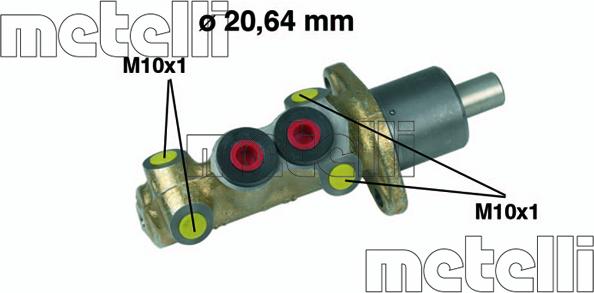 Metelli 05-0059 - Galvenais bremžu cilindrs autodraugiem.lv