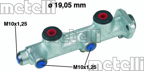 Metelli 05-0068 - Galvenais bremžu cilindrs autodraugiem.lv