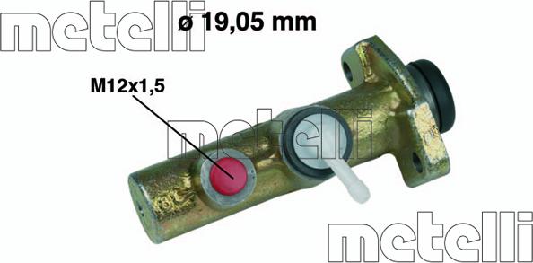 Metelli 05-0015 - Galvenais bremžu cilindrs autodraugiem.lv