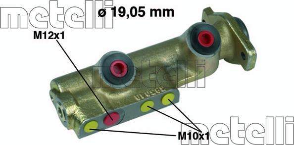 Metelli 05-0080 - Galvenais bremžu cilindrs autodraugiem.lv