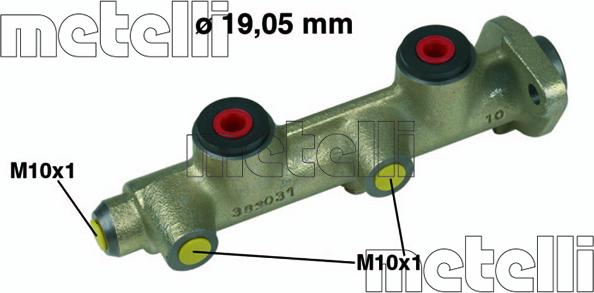 Metelli 05-0082 - Galvenais bremžu cilindrs autodraugiem.lv