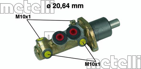 Metelli 05-0087 - Galvenais bremžu cilindrs autodraugiem.lv