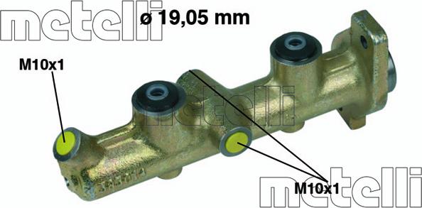 Metelli 05-0036 - Galvenais bremžu cilindrs autodraugiem.lv