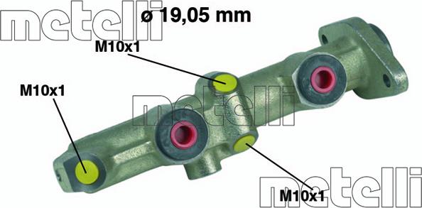 Metelli 05-0075 - Galvenais bremžu cilindrs autodraugiem.lv
