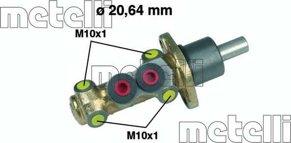 Metelli 05-0142 - Galvenais bremžu cilindrs autodraugiem.lv