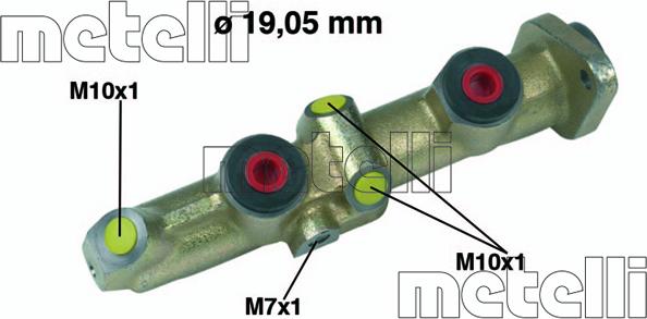 Metelli 05-0155 - Galvenais bremžu cilindrs autodraugiem.lv