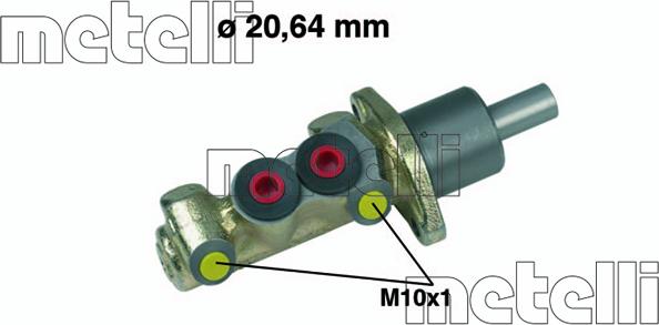 Metelli 05-0125 - Galvenais bremžu cilindrs autodraugiem.lv