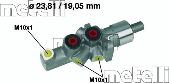 Metelli 05-0177 - Galvenais bremžu cilindrs autodraugiem.lv