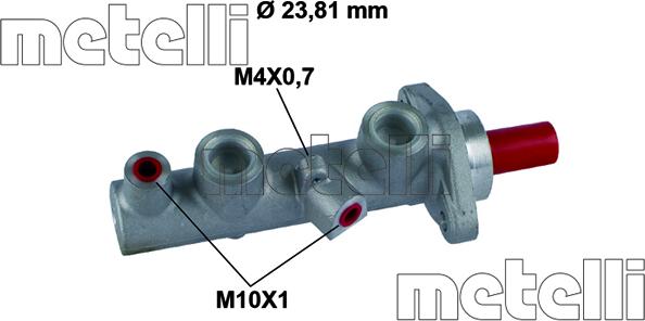 Metelli 05-0854 - Galvenais bremžu cilindrs autodraugiem.lv