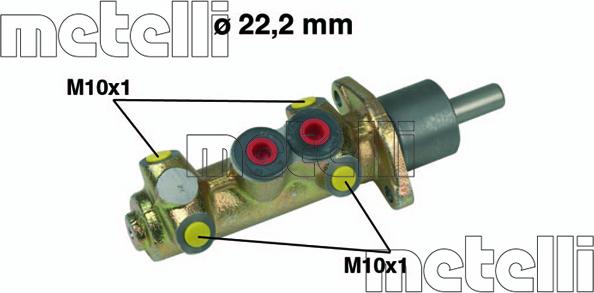 Metelli 05-0350 - Galvenais bremžu cilindrs autodraugiem.lv