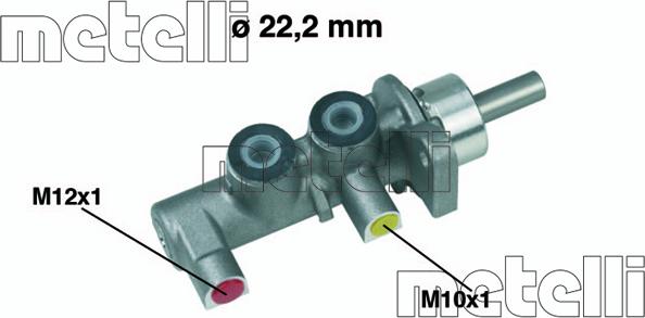Metelli 05-0380 - Galvenais bremžu cilindrs autodraugiem.lv