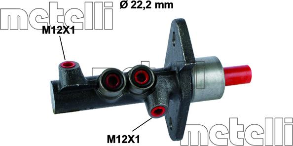 Metelli 05-0374 - Galvenais bremžu cilindrs autodraugiem.lv