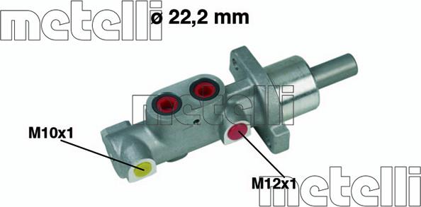Metelli 05-0297 - Galvenais bremžu cilindrs autodraugiem.lv