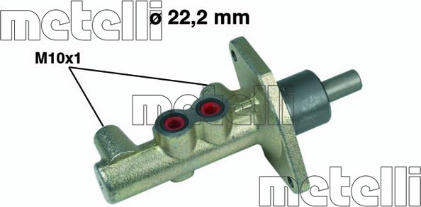 Metelli 05-0261 - Galvenais bremžu cilindrs autodraugiem.lv