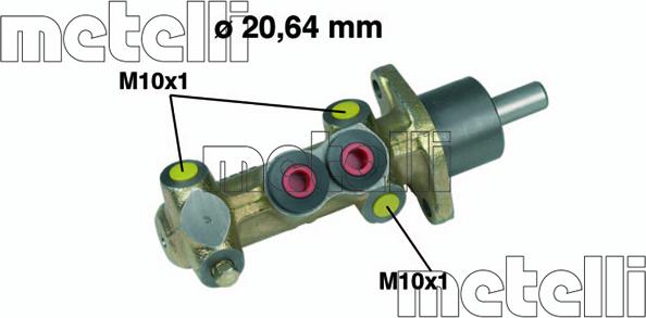 Metelli 05-0216 - Galvenais bremžu cilindrs autodraugiem.lv