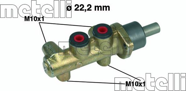 Metelli 05-0217 - Galvenais bremžu cilindrs autodraugiem.lv