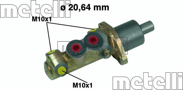 Metelli 05-0225 - Galvenais bremžu cilindrs autodraugiem.lv