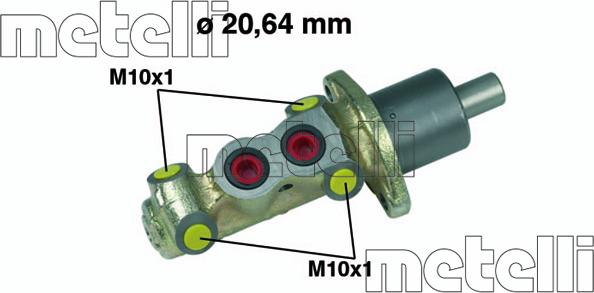 Metelli 05-0226 - Galvenais bremžu cilindrs autodraugiem.lv