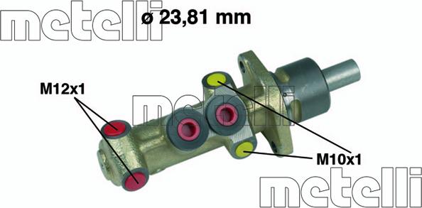 Metelli 05-0223 - Galvenais bremžu cilindrs autodraugiem.lv