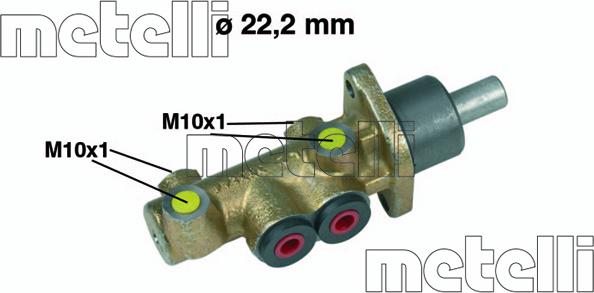 Metelli 05-0278 - Galvenais bremžu cilindrs autodraugiem.lv