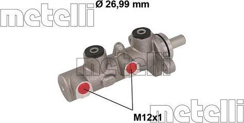 Metelli 05-0799 - Galvenais bremžu cilindrs autodraugiem.lv