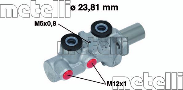 Metelli 05-0746 - Galvenais bremžu cilindrs autodraugiem.lv