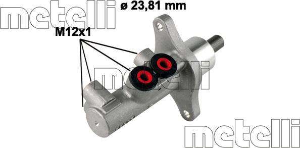 Metelli 05-0775 - Galvenais bremžu cilindrs autodraugiem.lv