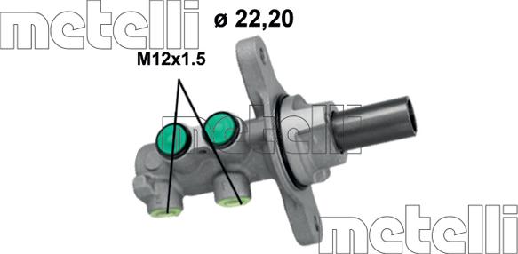 Metelli 05-1264 - Galvenais bremžu cilindrs autodraugiem.lv