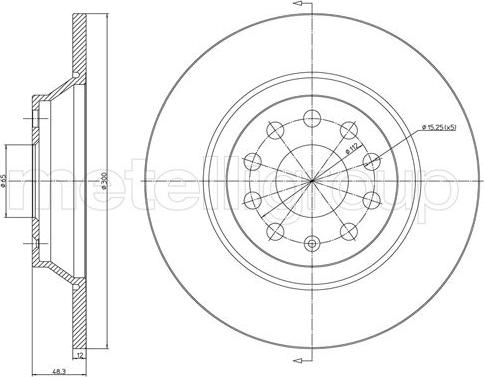 Metelli 23-1519C - Bremžu diski autodraugiem.lv