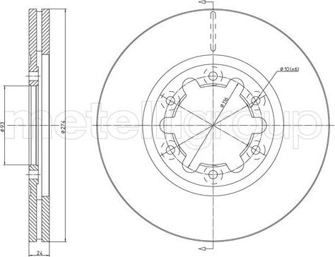Metelli 23-1675C - Bremžu diski autodraugiem.lv