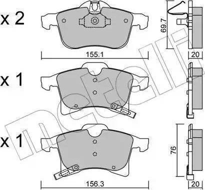 Sangsin Brake SP1703 - Bremžu uzliku kompl., Disku bremzes autodraugiem.lv